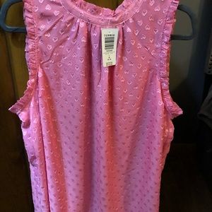 Torrid Pink Heart High Neck Tank